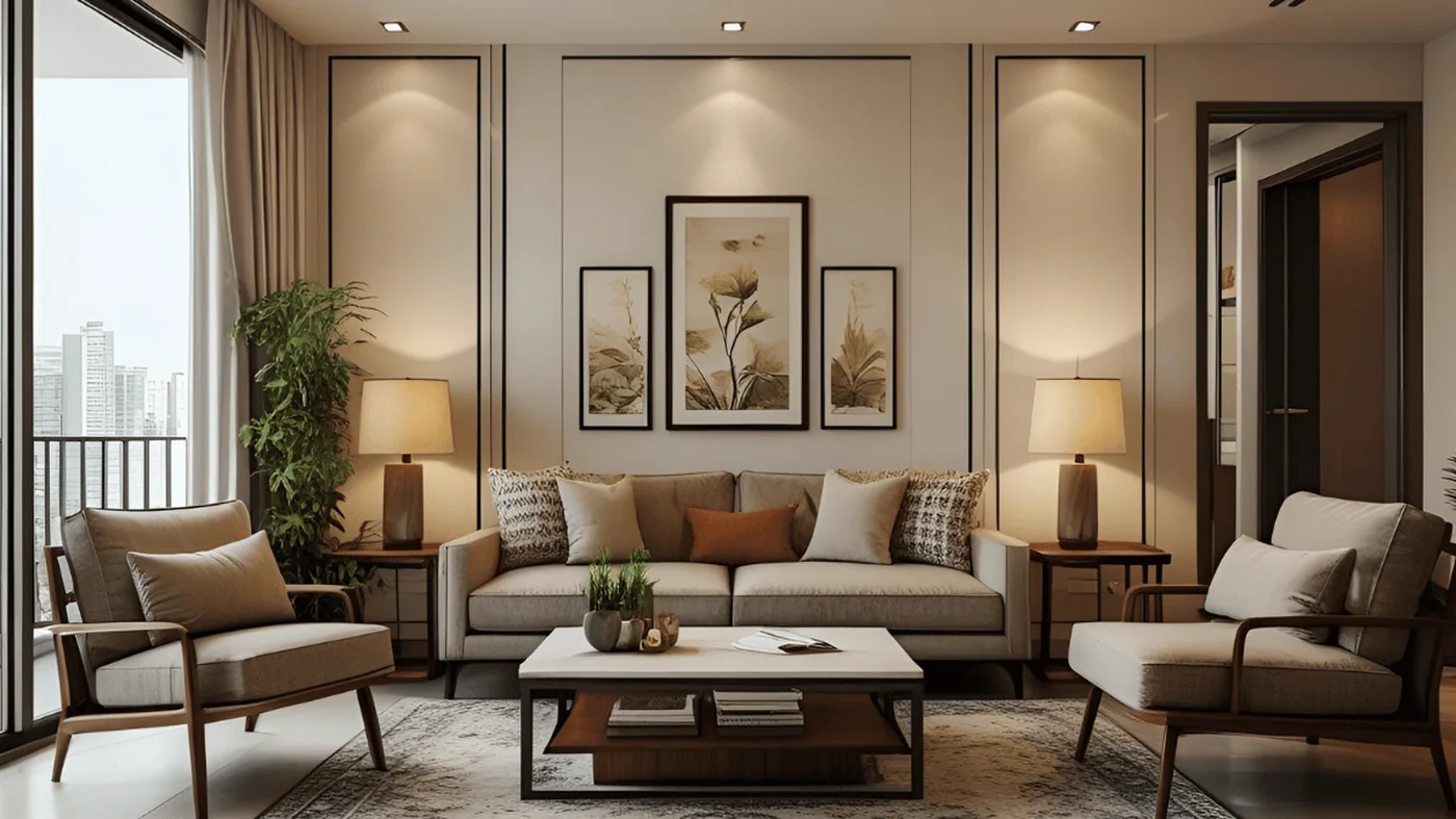 River-facing premium units — home interior design in Kharadi, Pune