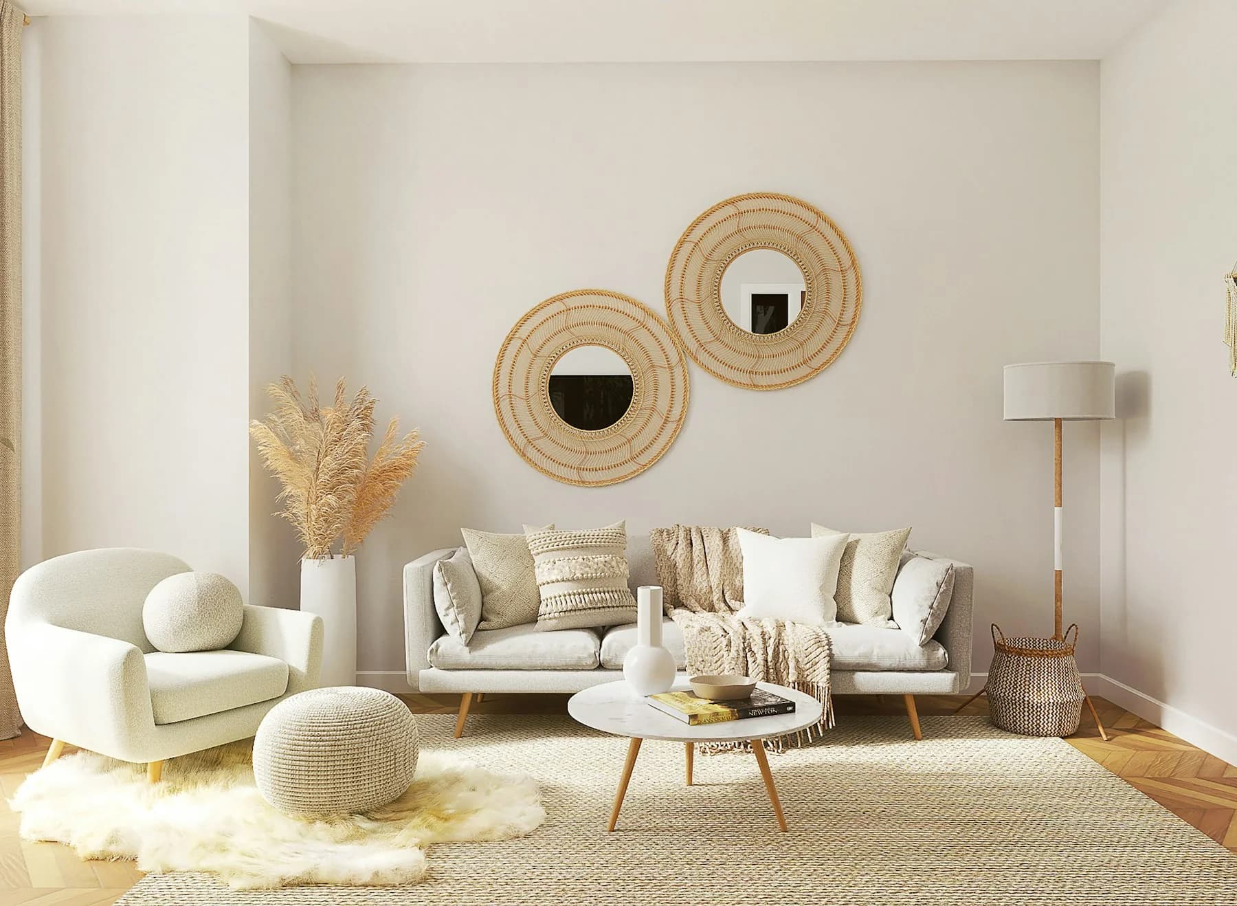 Contemporary living room with layered false ceiling and recessed lighting — false ceiling with lighting Pune